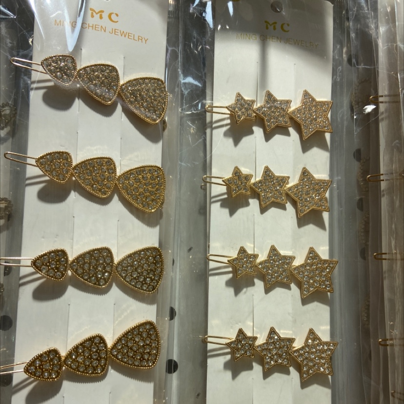 Mingchen Accessories' New trendy small hollowed-out bangs clip, metal small clip at the back of the head, top hair clip, spring hair accessory, hair clip details Picture