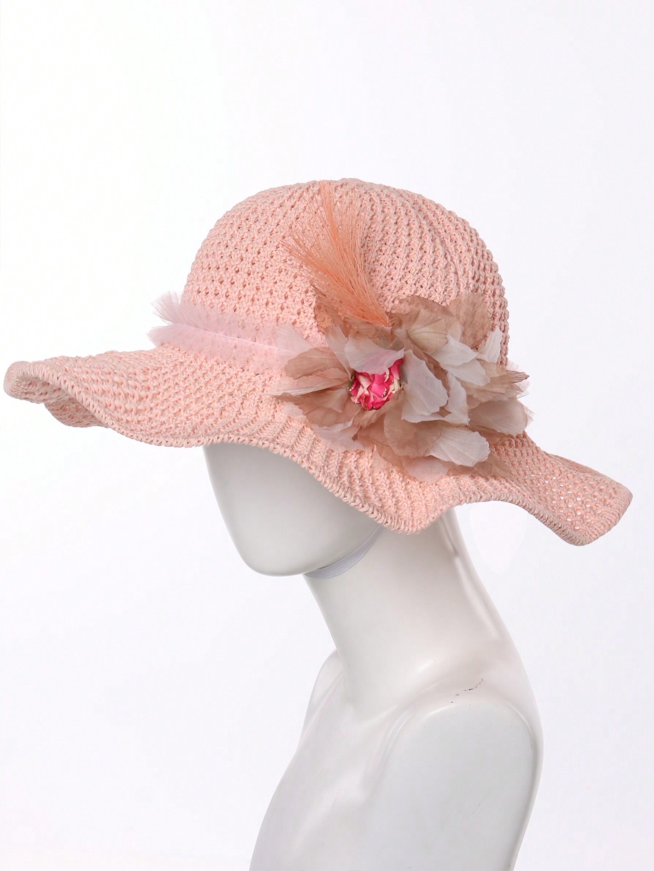 大边沿帽子沙滩帽  海滩度假防晒帽 