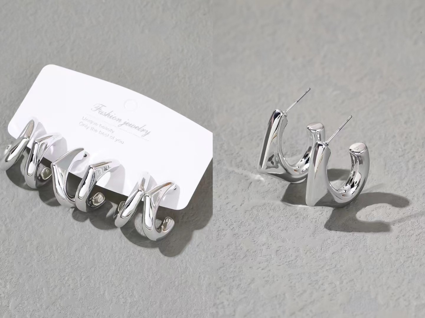 电泳耳饰 时尚优雅女士饰品 耳环挂件精致耐用不褪色细节图