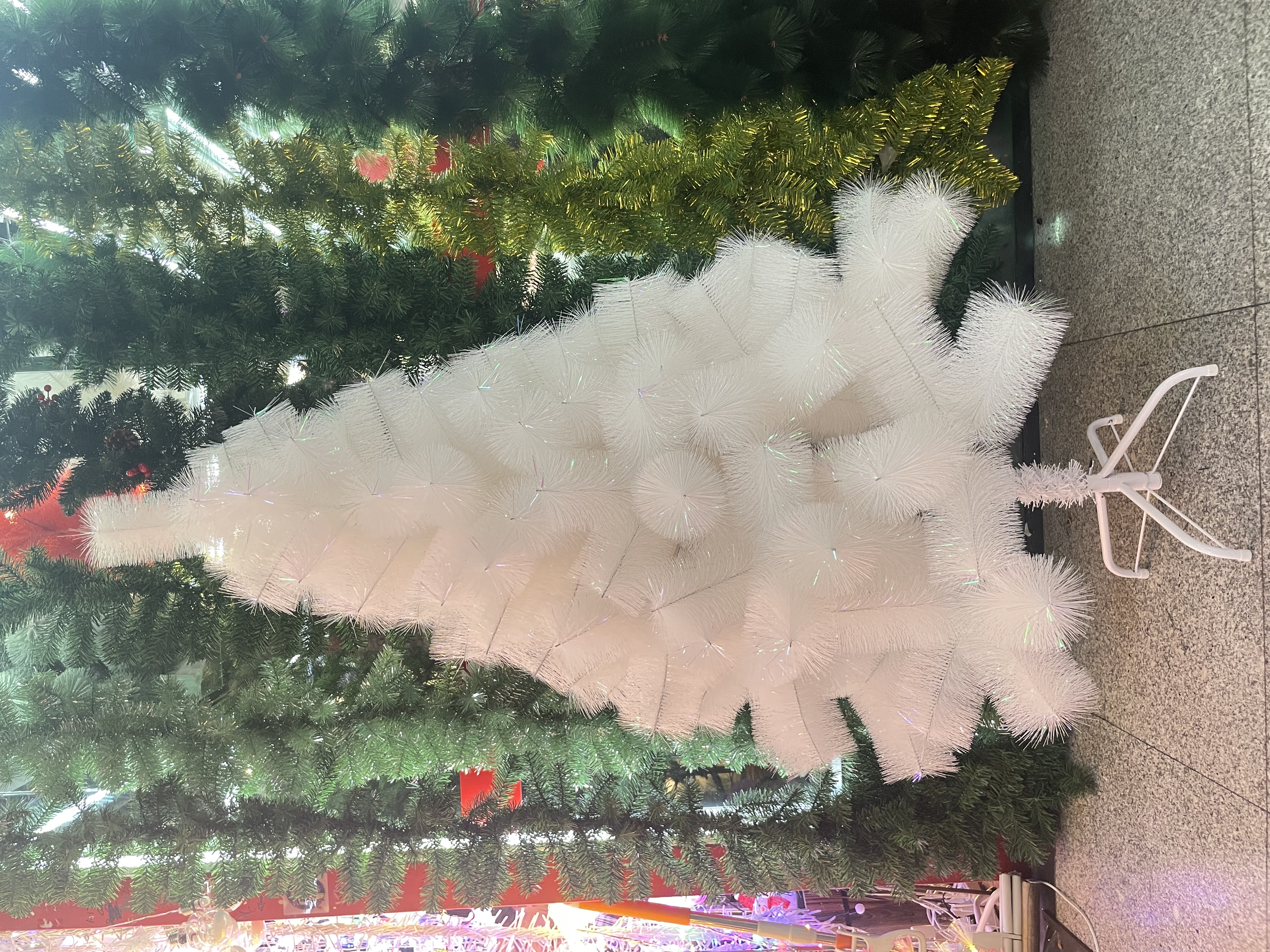白色松针180cm圣诞树圣诞树圣诞用品松针详情图4