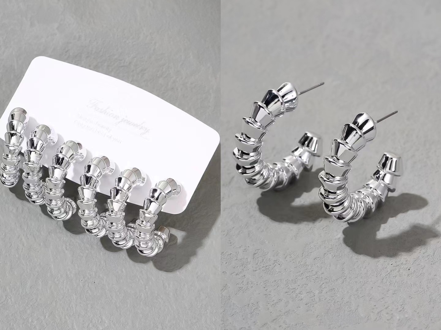 电泳耳饰 时尚优雅女士饰品 耳环挂件精致耐用不褪色产品图