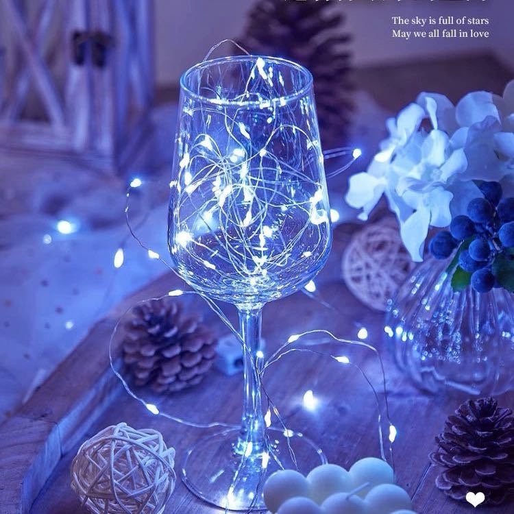 太阳能户外彩灯闪灯串灯防水铜线庭院室外花园场景氛围led装饰灯led灯串灯详情图3