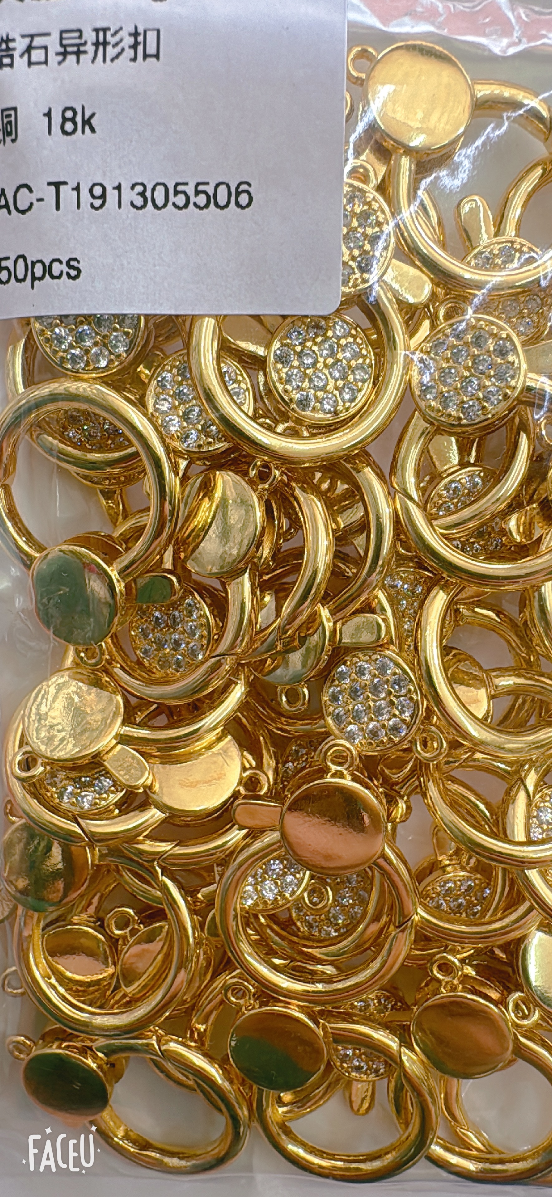 Copper plated with 18k real gold, high color retention, slightly inlaid zircon bee-shaped lobster clasp, diy high-end jewelry clasp, spring clasp jewelry accessory detail image 6
