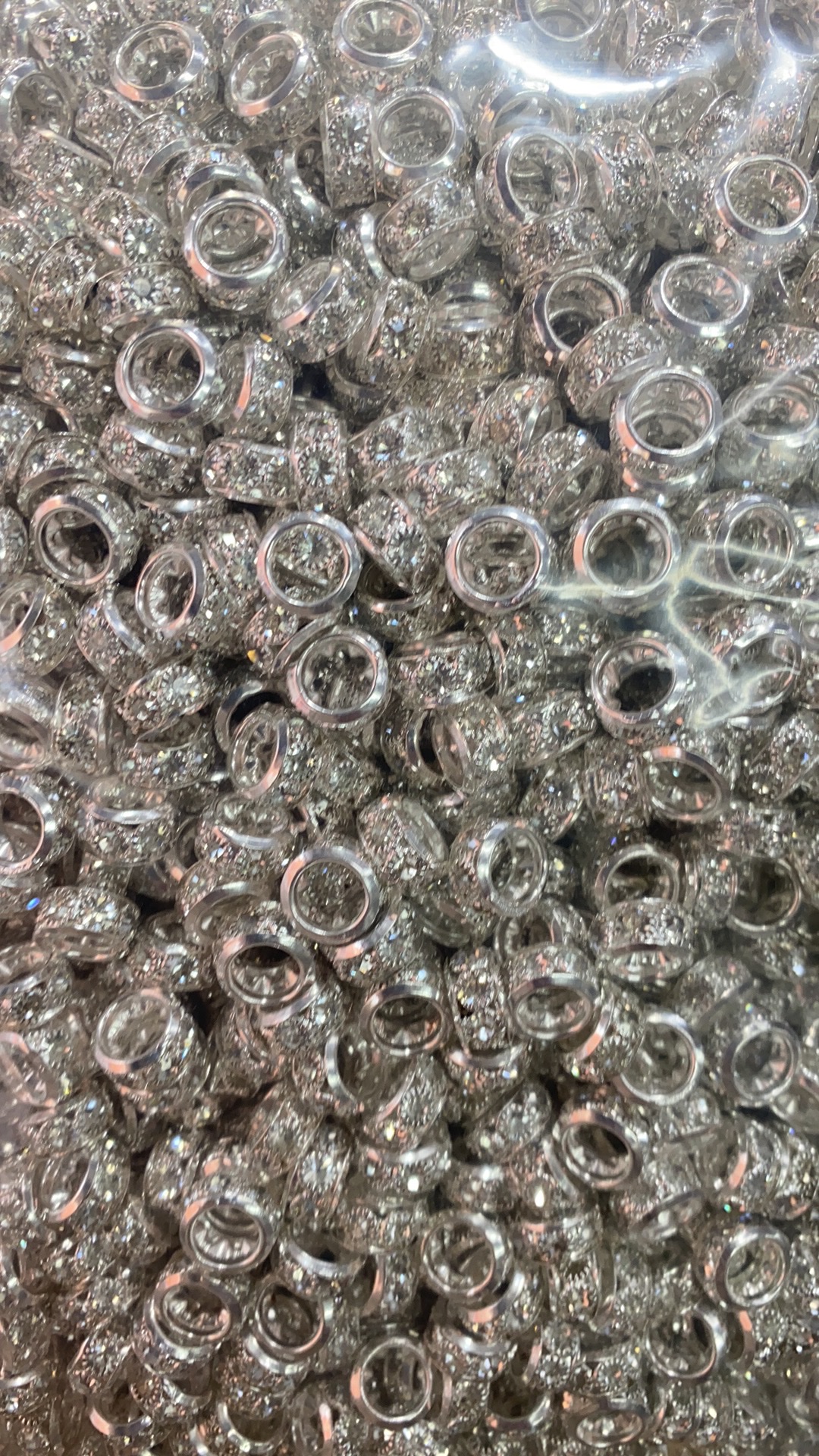"500-piece" 12mm 7-diamond welded diamond ball and diamond ring jewelry accessories diy jewelry accessories Specification image