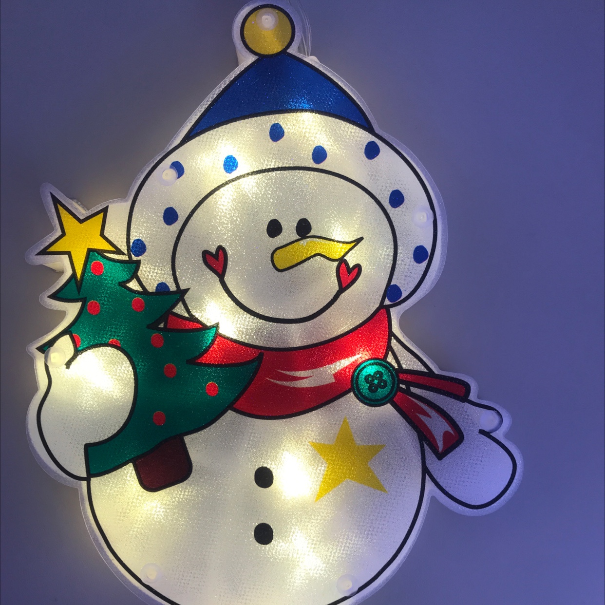 圣诞小挂件灯 雪人挂件