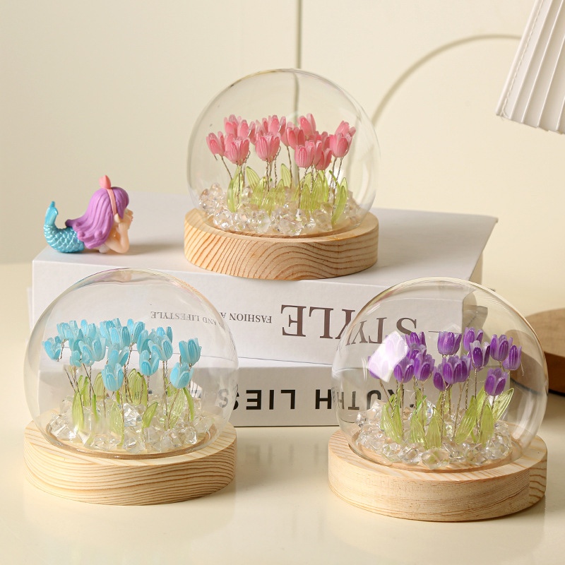 Стеклянные шарики, цветочные лампы тюльпанов details Picture