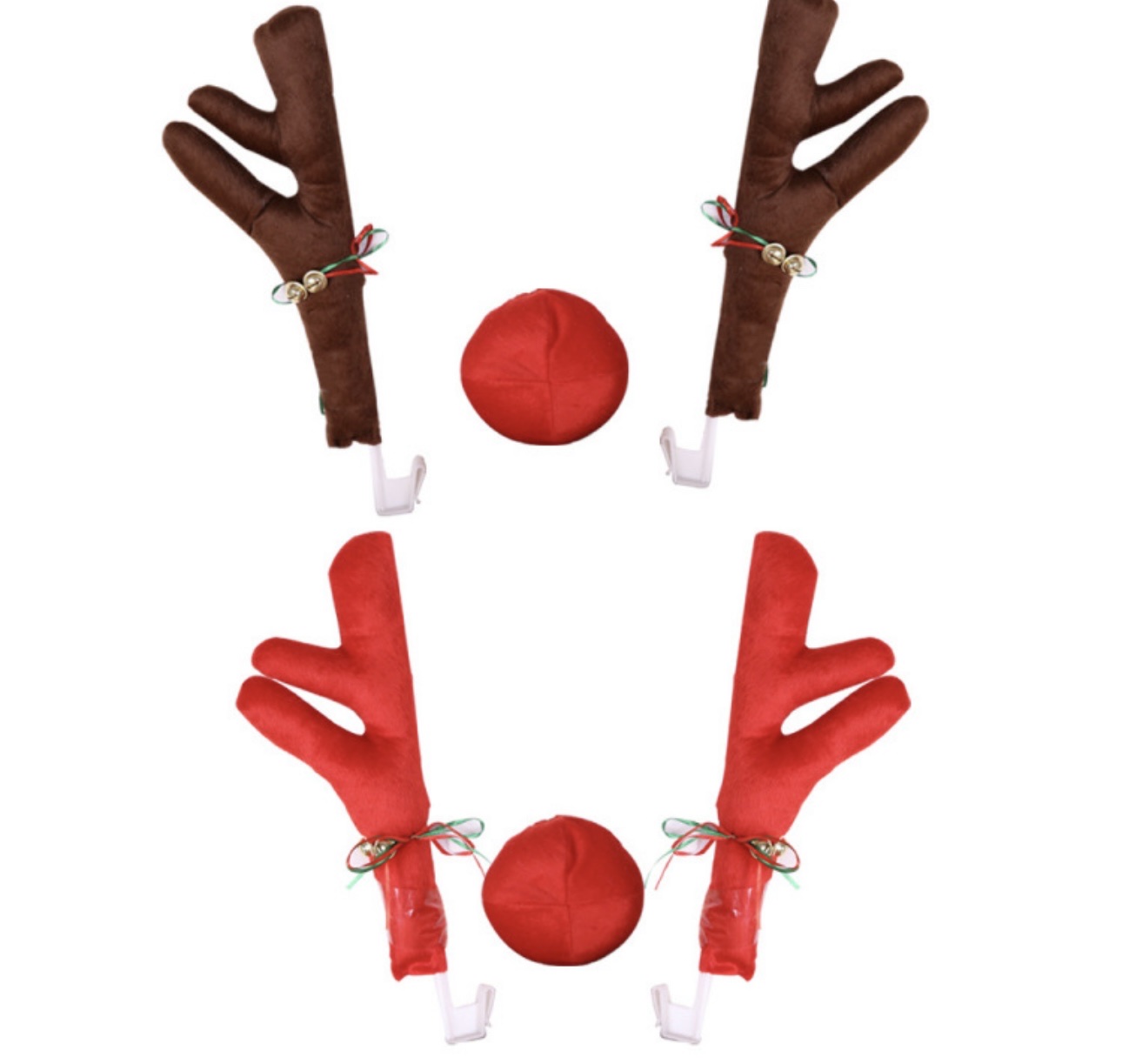 跨境新款圣诞汽车鹿角圣诞创意汽车装饰拐杖圣诞树装饰品详情图9