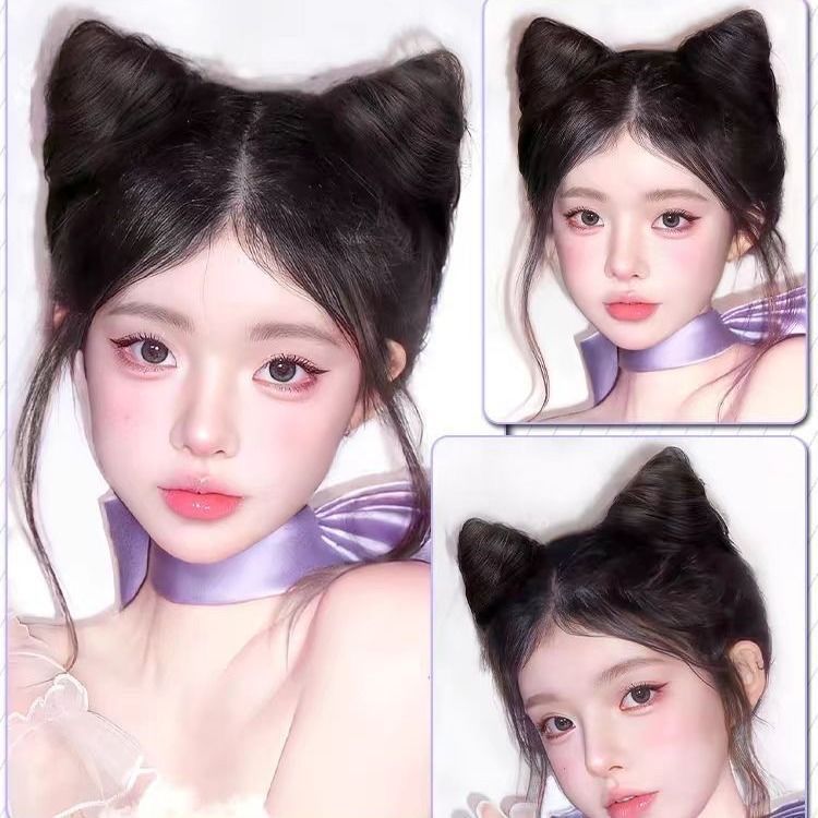 汤姆梦中情蝴蝶结猫咪假发发夹发卡发包发饰猫耳假发夸张头饰详情图5