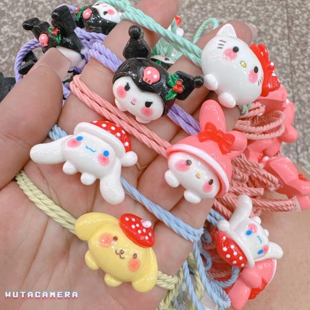 卡通发绳发圈皮筋头圈头饰发夹发饰发光头饰发圈