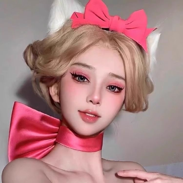汤姆梦中情蝴蝶结猫咪假发发夹发卡发包发饰猫耳假发夸张头饰详情图8