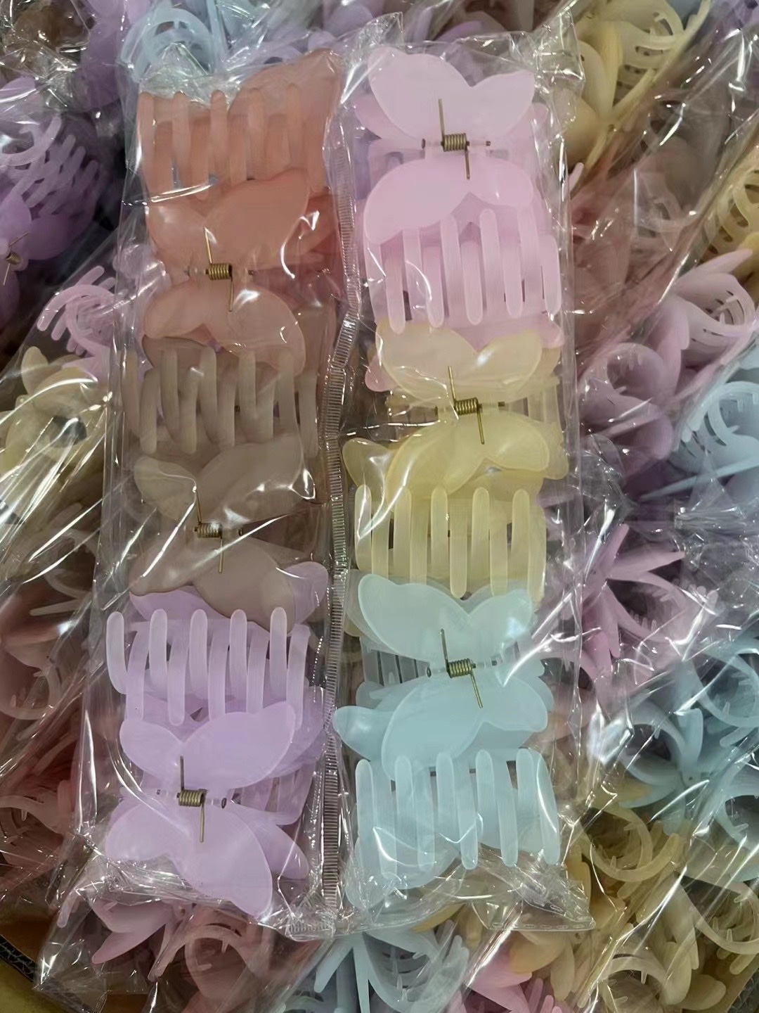 8cm double-layer butterfly hairpin