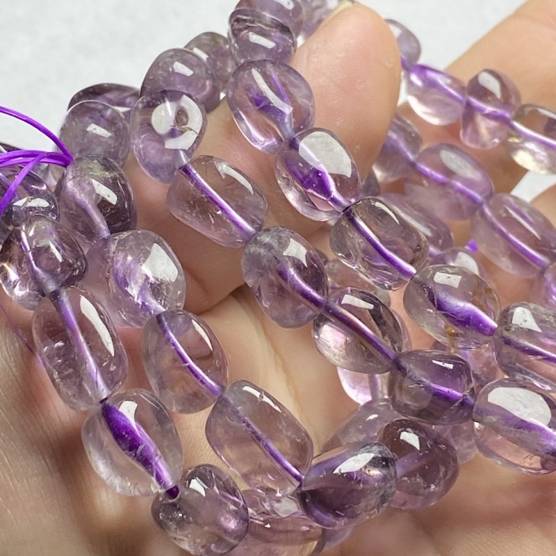九紫离火年爆款放漏天然紫水晶糖豆手链DIY手串随形配件 详情图4