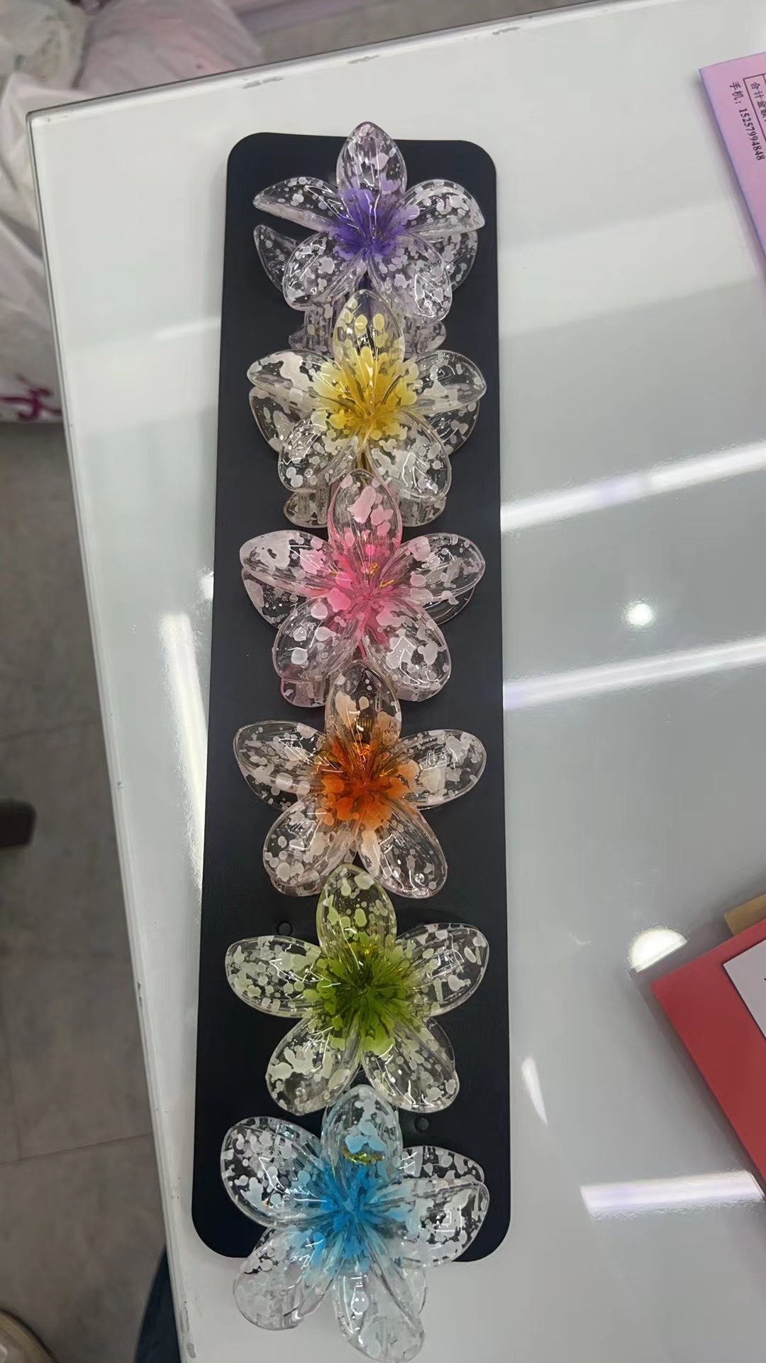 4cm6cm8cm11cm鸡蛋花多种效果现货发夹发饰抓夹创意饰品夹子详情图2