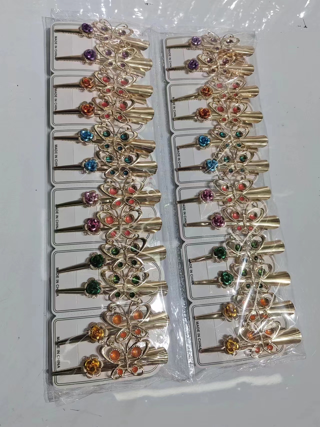 【撒金粉滴油牛角夹】百搭款流行款式时尚潮流休闲发夹发饰JA00039详情图1