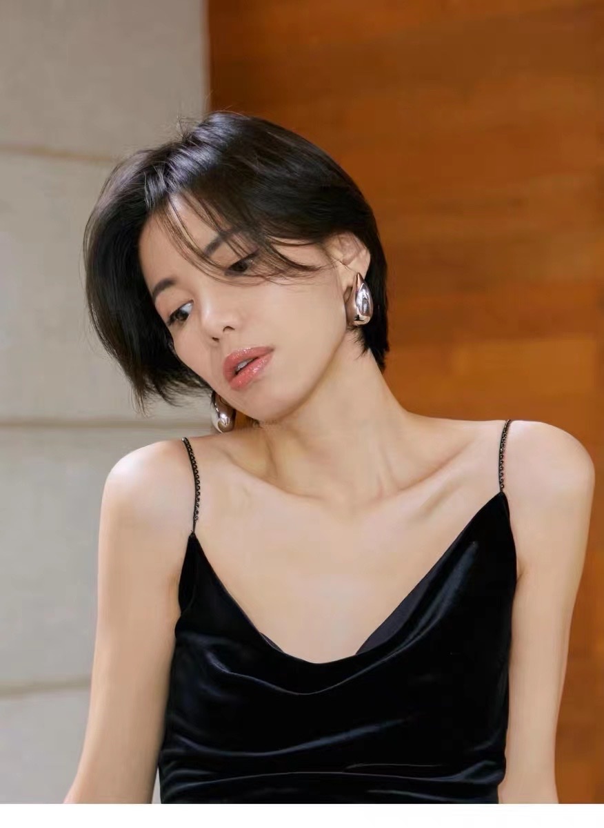 Star With Big Water Drop Style Exaggerated Earrings Female 2024 New High-Grade Light Luxury Silver S925 Silver Needle Earrings Jewelry Specification drawing