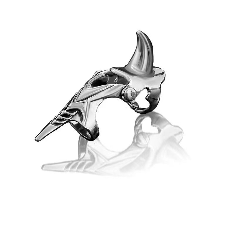 朋克复古关节戒指 骷髅戒指戒指细节图