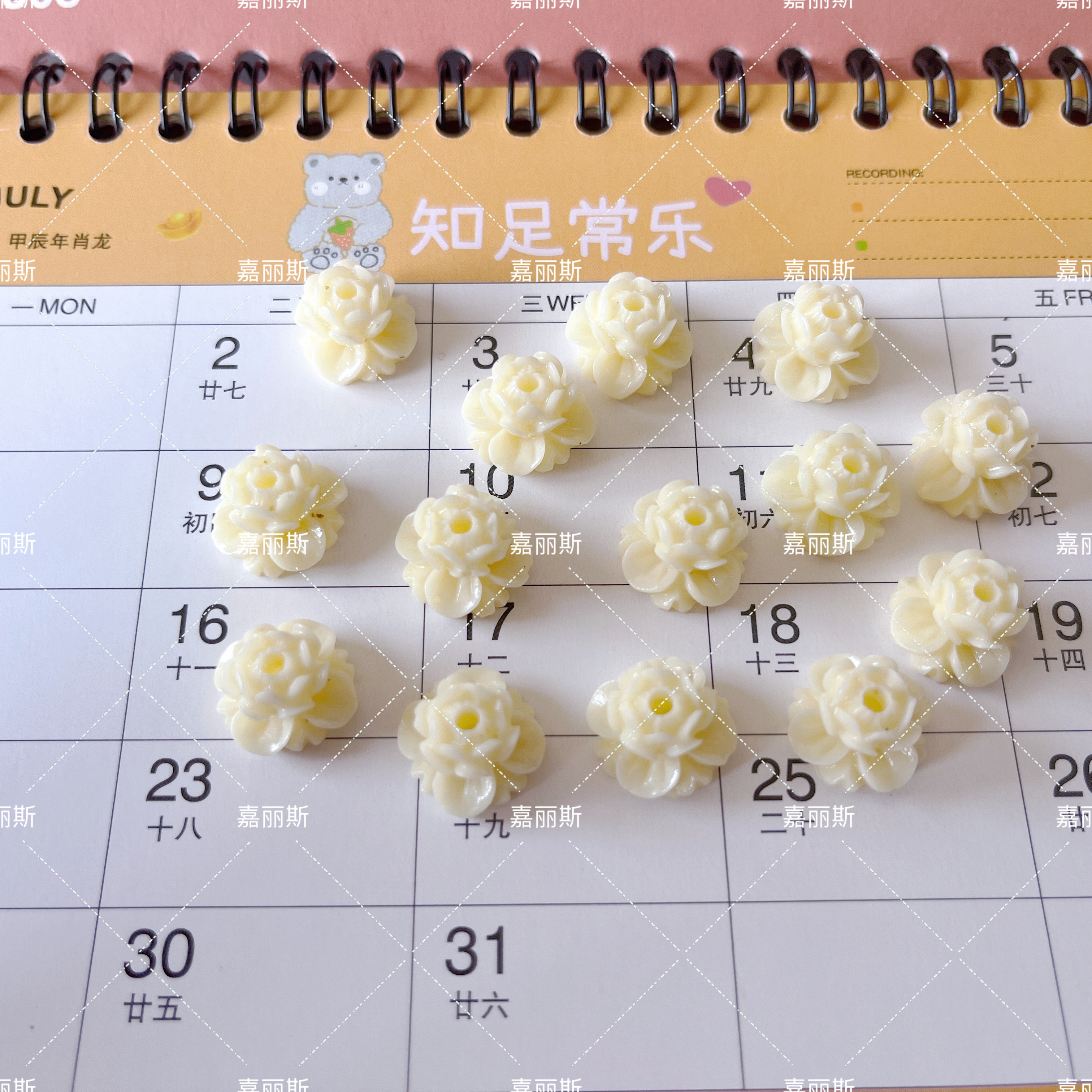 亚克力大莲花配件树脂配件树脂