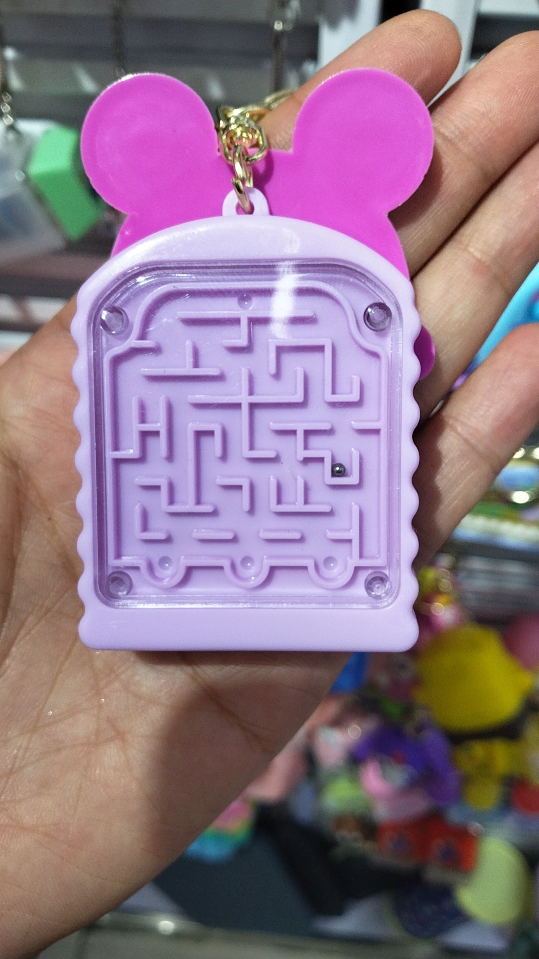 Mini Calculator With Puzzles Toy Keychain details Picture