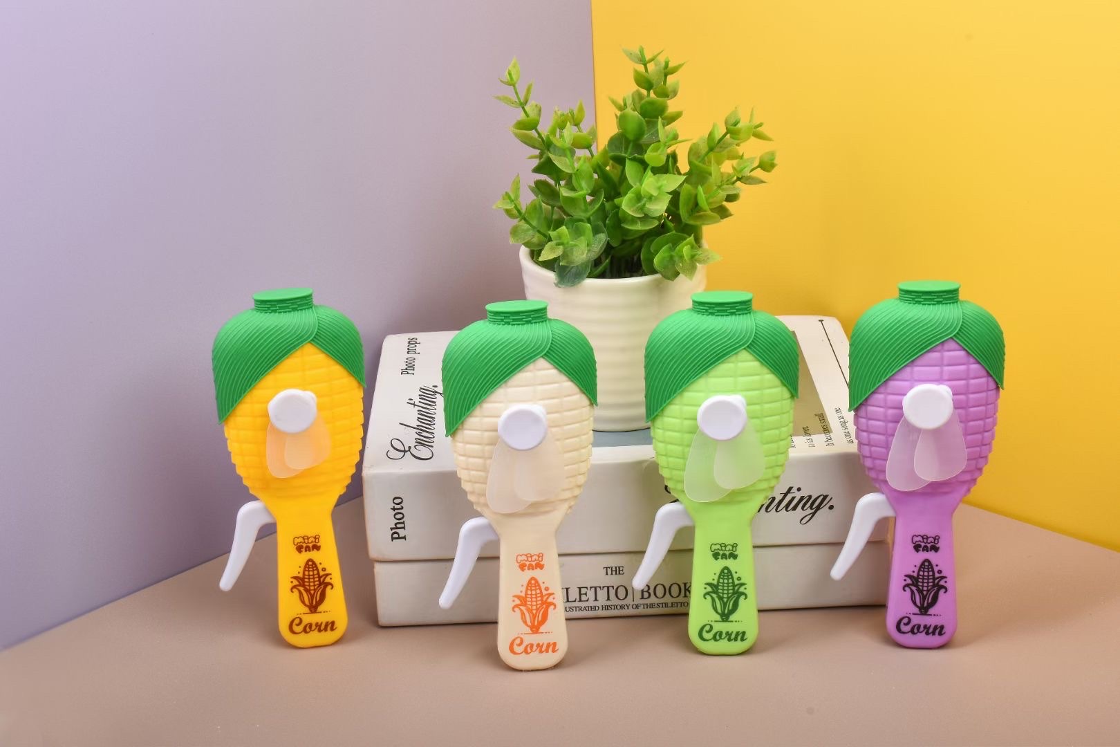 2024 New Mini Corn hand-held Mini Fan, hand-held Mini fan, mini hand-held Mini fan, children's mini Mini Fan, hand-held mini Fan Item Picture
