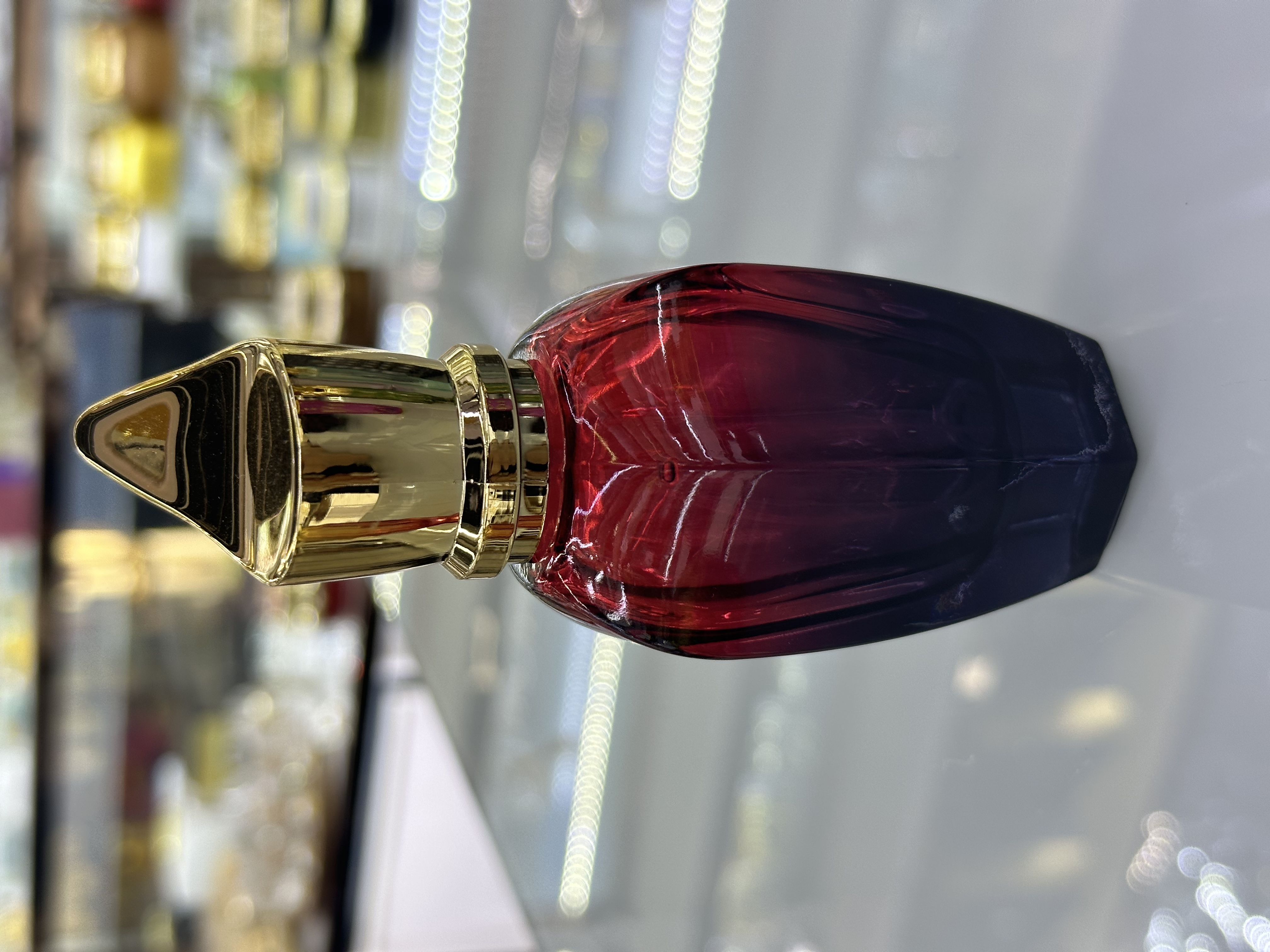 LZ-465-50ml perfume bottle, glass bottle, craft crystal, multi-color mixed crystal glass details Picture