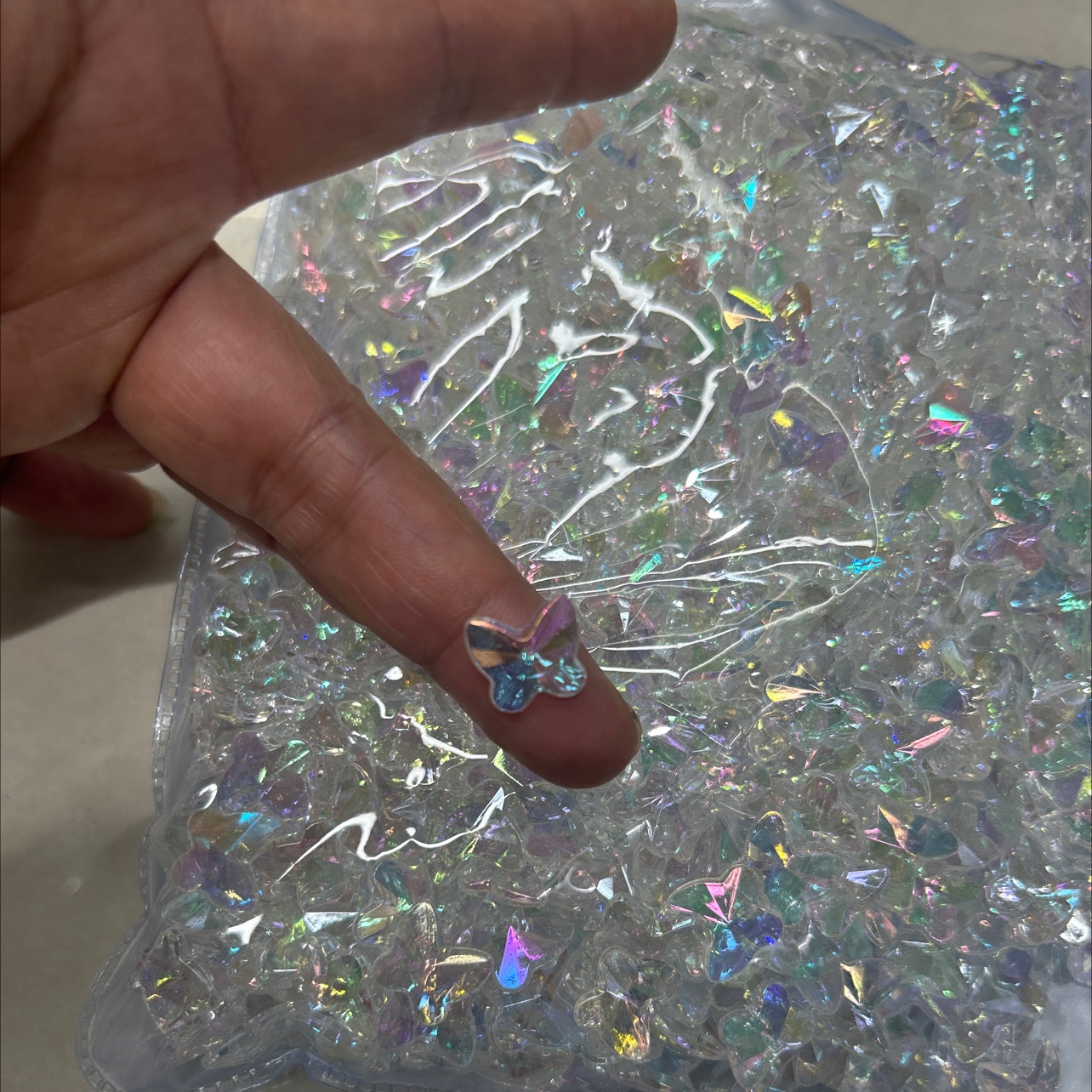 K9水钻美甲钻饰品 树脂椭圆形状 美甲树脂花装饰闪亮持久不褪色产品图