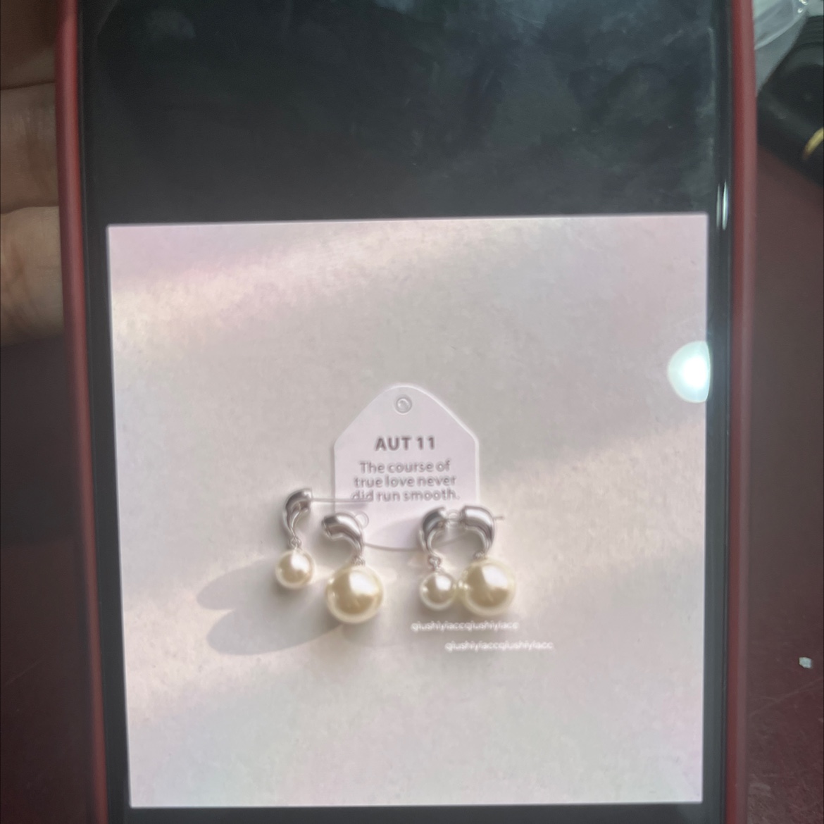 饰品铜配件珍珠耳环详情图1