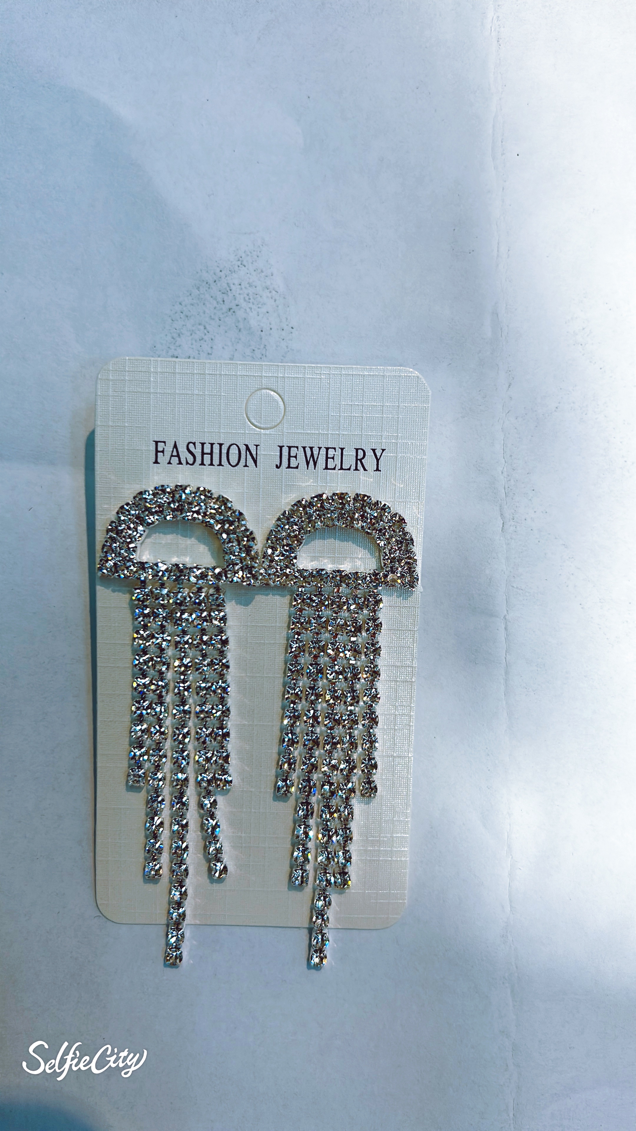 Tassel claw chain earrings