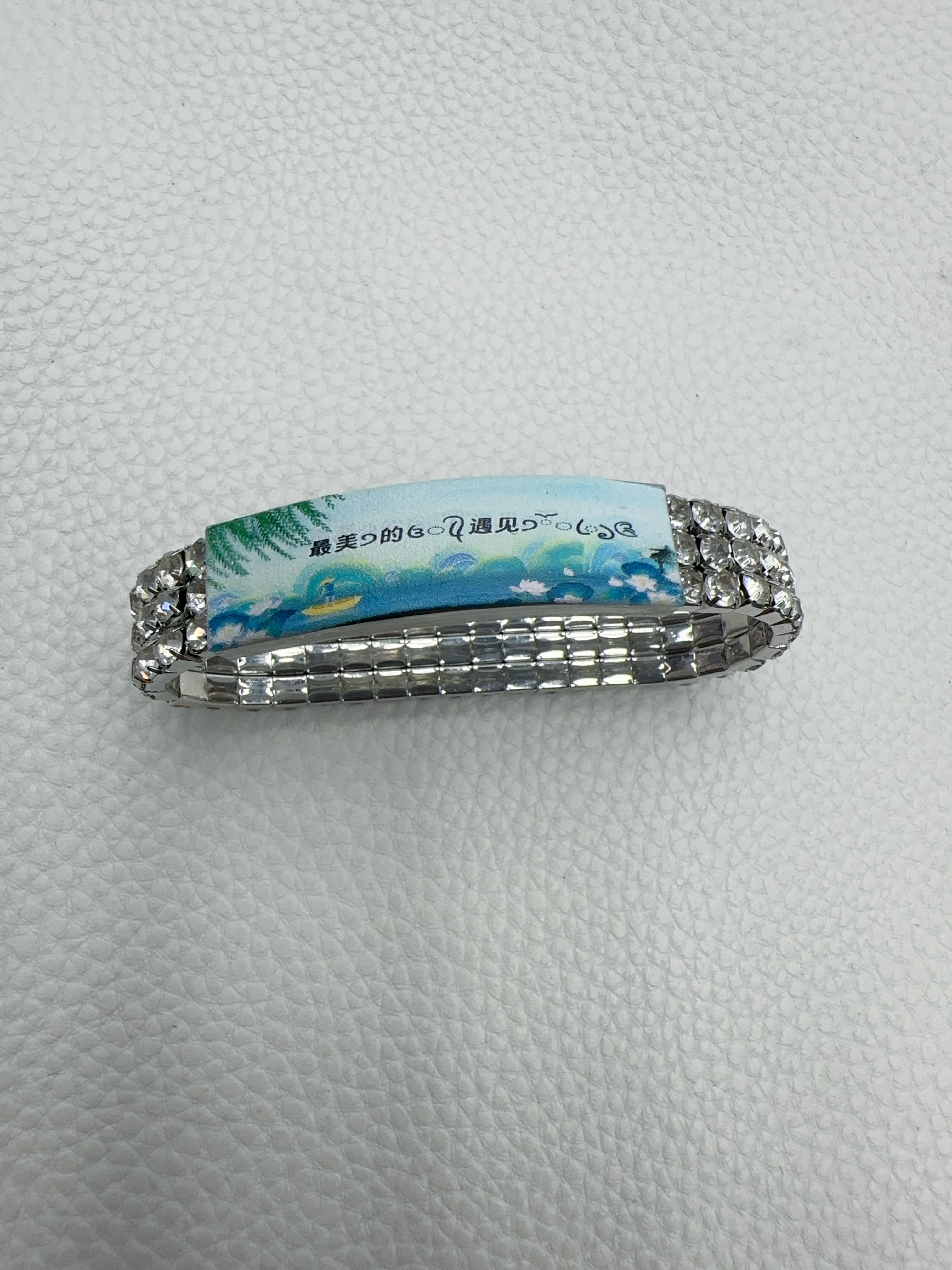 Direct sales of bracelet manufacturers, exaggerated multi-row versatile diamond-encrusted full diamond elastic bracelets, wholesale bracelets details Picture
