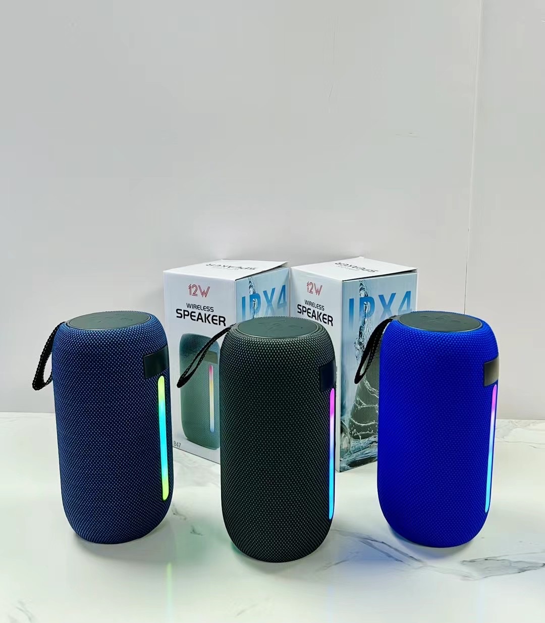 B47 New Hot Bag Cloth Portable With Lights Wireless Bluetooth Audio Computer Speaker Specification drawing
