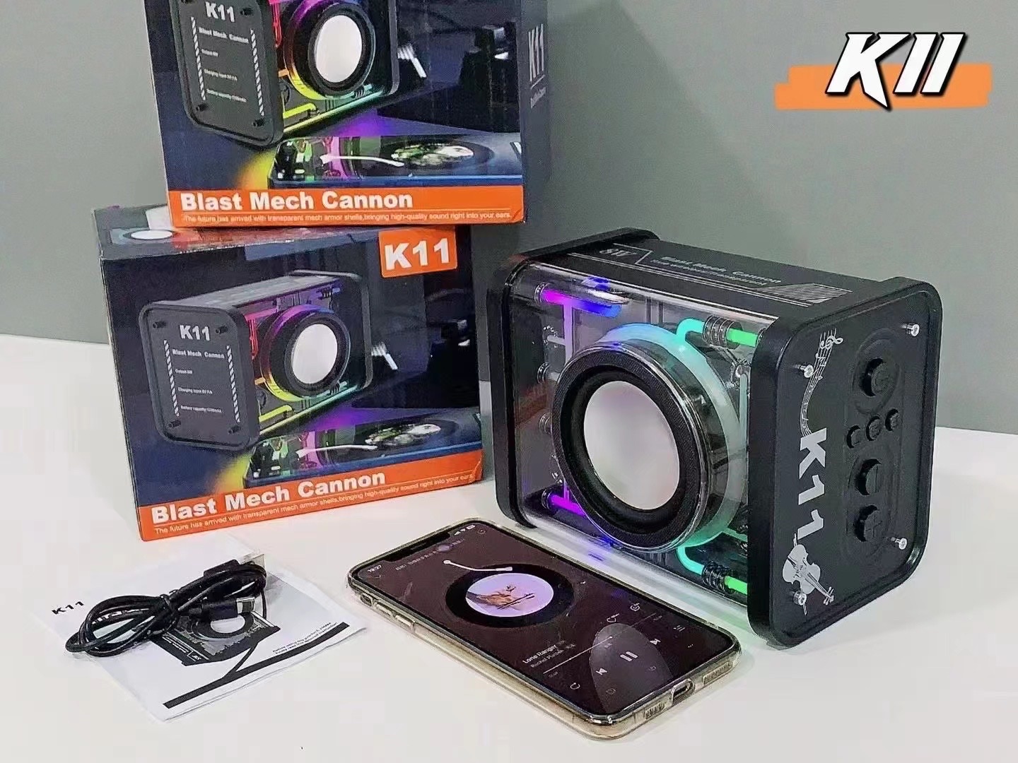 New Dazzle Mecha High-Power Subwoofer Wireless Bluetooth Speaker K11 Application Scenario
