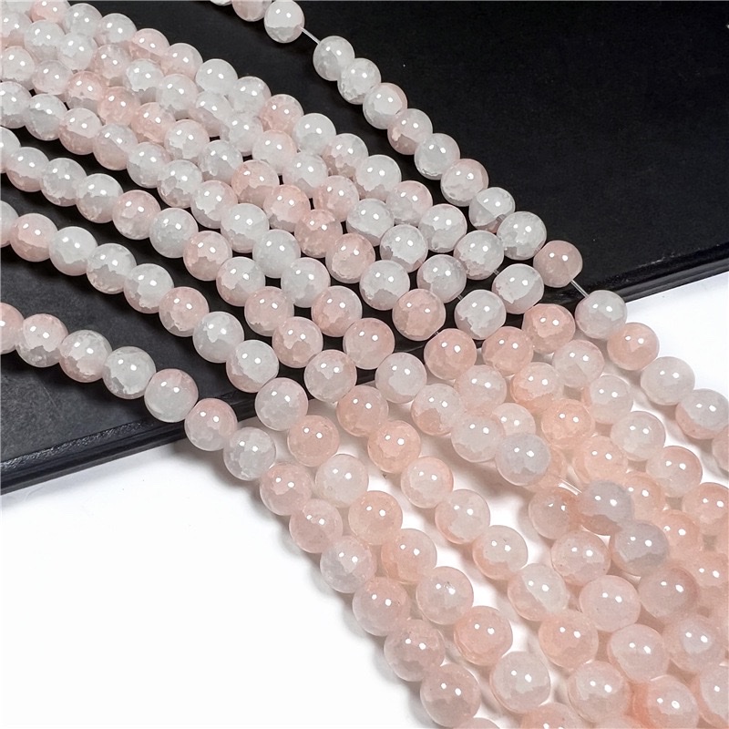 10mm玻璃爆花珠烤漆散珠半成品串珠diy饰品配件敦煌色系珠新中式手工制作服装辅料琉璃玉碎珠子             详情图8