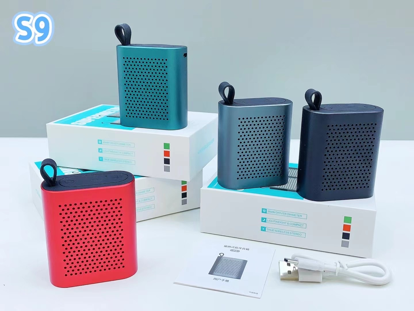 The New Hot S9 Aluminum Alloy Bluetooth Speaker details Picture