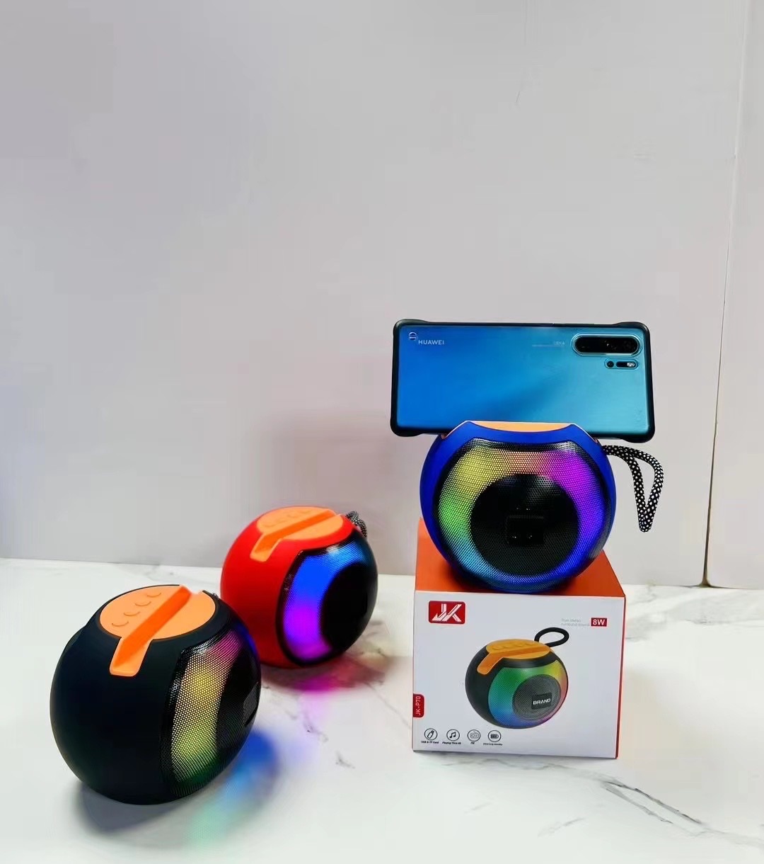 New Selling Portable Bluetooth Speaker Rgb Color Lights Outdoor Portable Fm Antenna Bluetooth Speaker Specification drawing