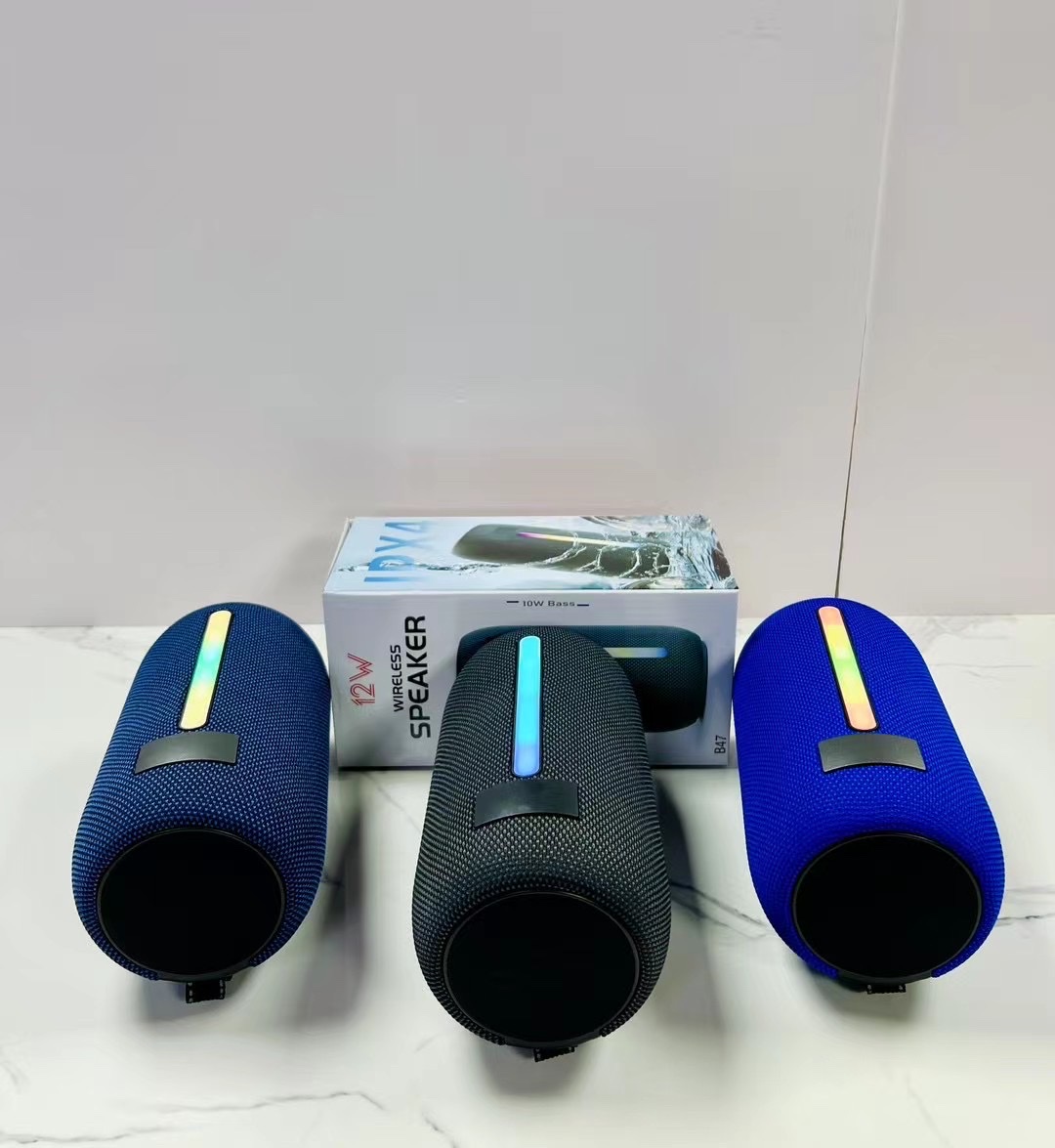 B47 New Hot Bag Cloth Portable With Lights Wireless Bluetooth Audio Computer Speaker Item Picture