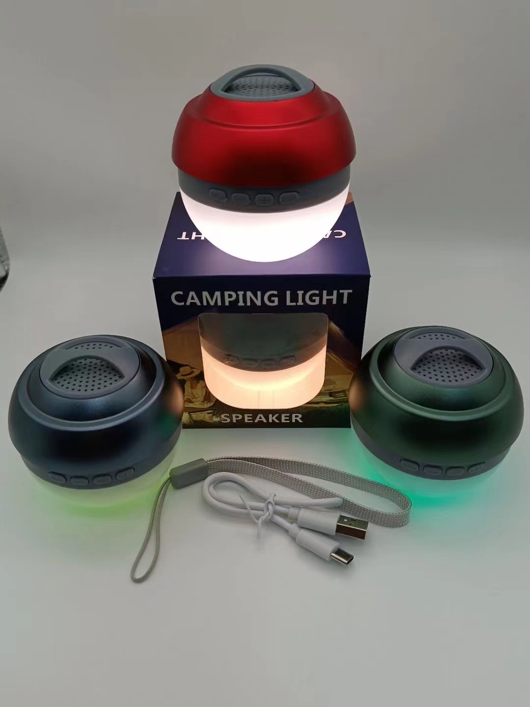 New Small Steel Gun With Bright Lights Wireless Bluetooth Speaker Application Scenario