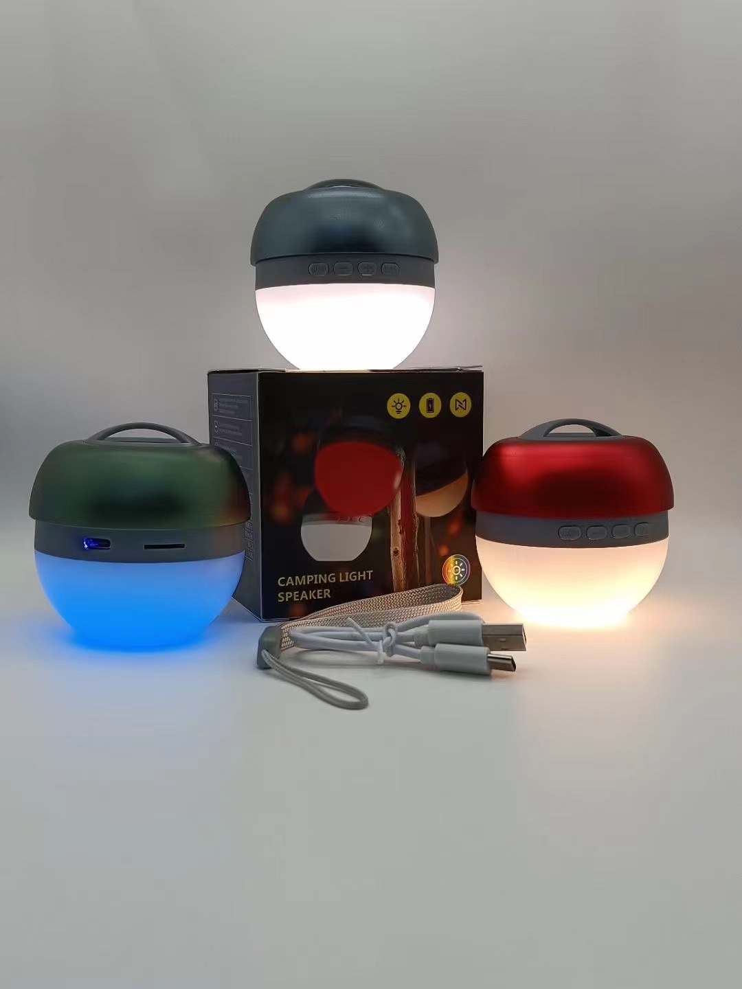 New Small Steel Gun With Bright Lights Wireless Bluetooth Speaker Application Scenario