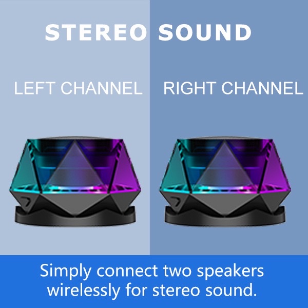 Amazon Explosion Wireless Bluetooth Small Speaker Convenient Mini Subwoofer Large Volume Led Light Small Steel Cannon details Picture