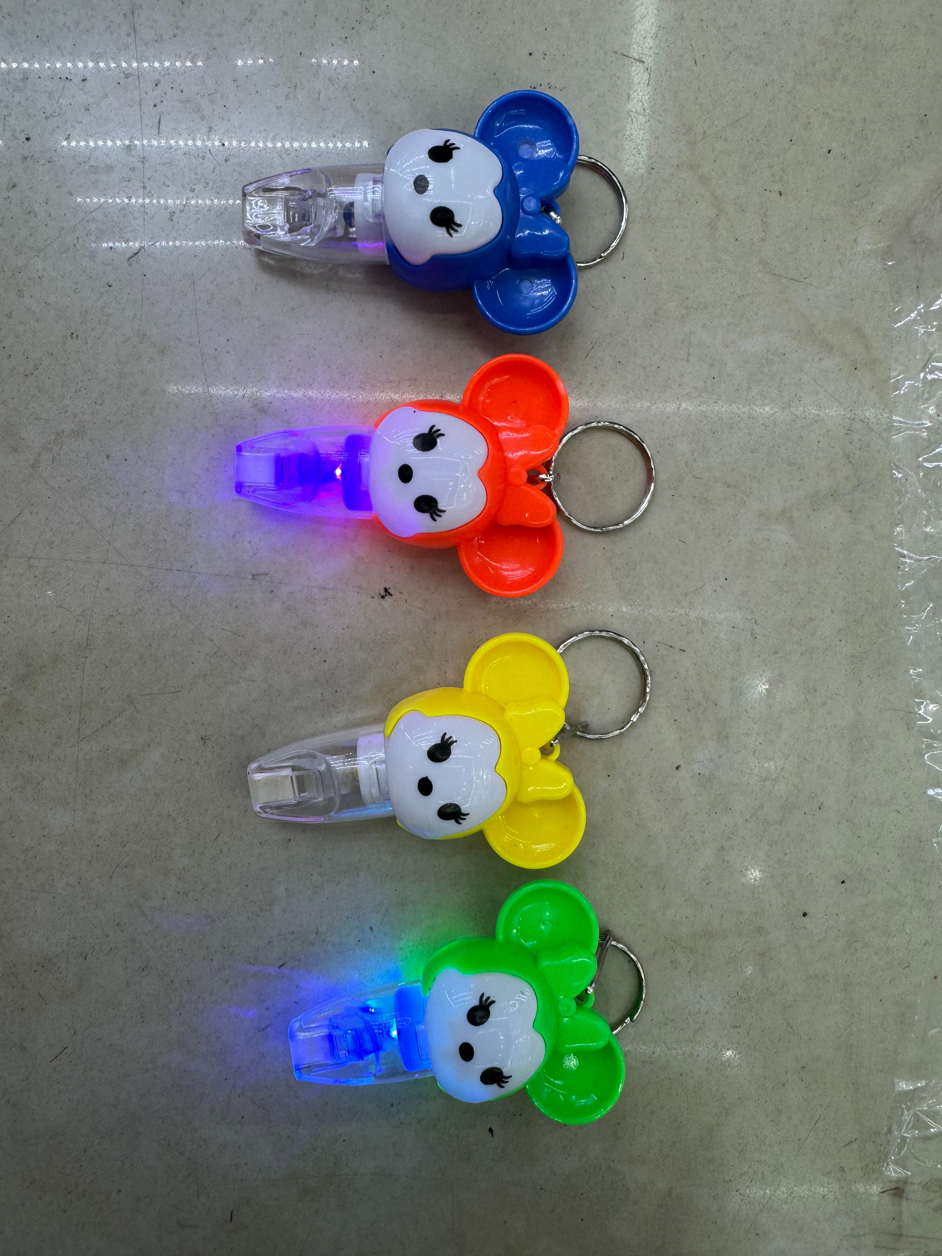 Flash Cartoon Whistle Key Chain