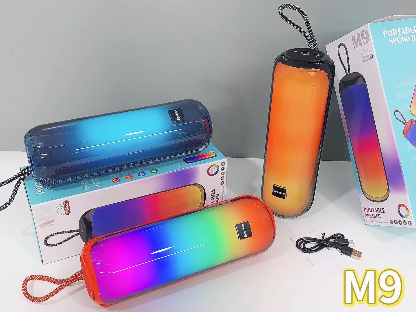 New Portable Rgb Bluetooth Speaker M9 undefined
