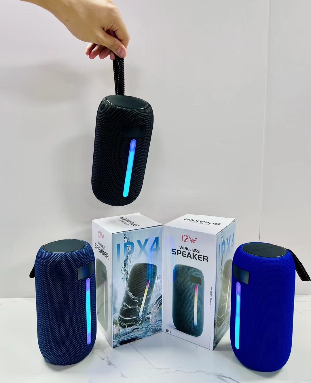 B47 New Hot Bag Cloth Portable With Lights Wireless Bluetooth Audio Computer Speaker undefined