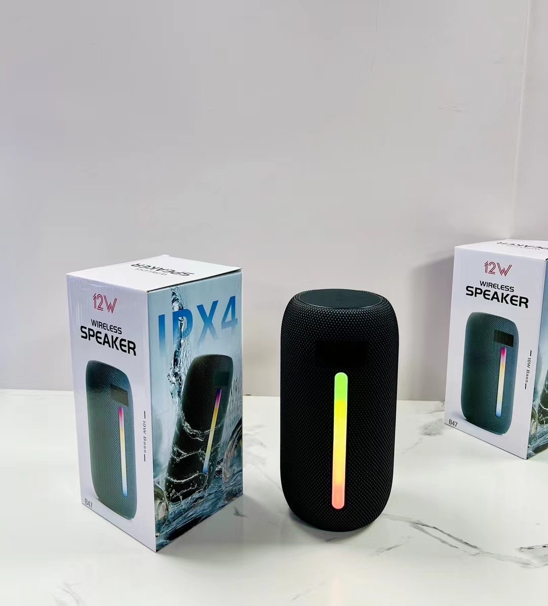 B47 New Hot Bag Cloth Portable With Lights Wireless Bluetooth Audio Computer Speaker details Picture
