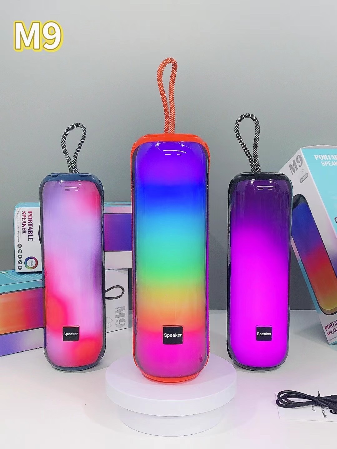 New Portable Rgb Bluetooth Speaker M9 Item Picture