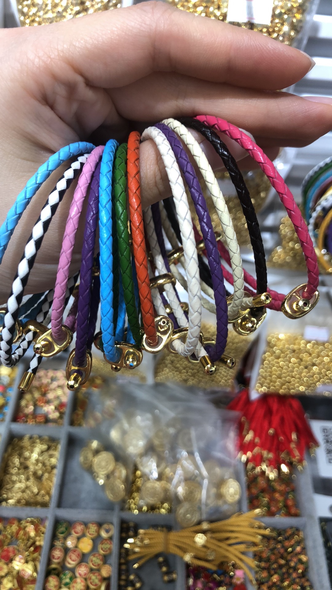 8字抽拉手绳手链首饰手串Diy手串手链几十色产品图