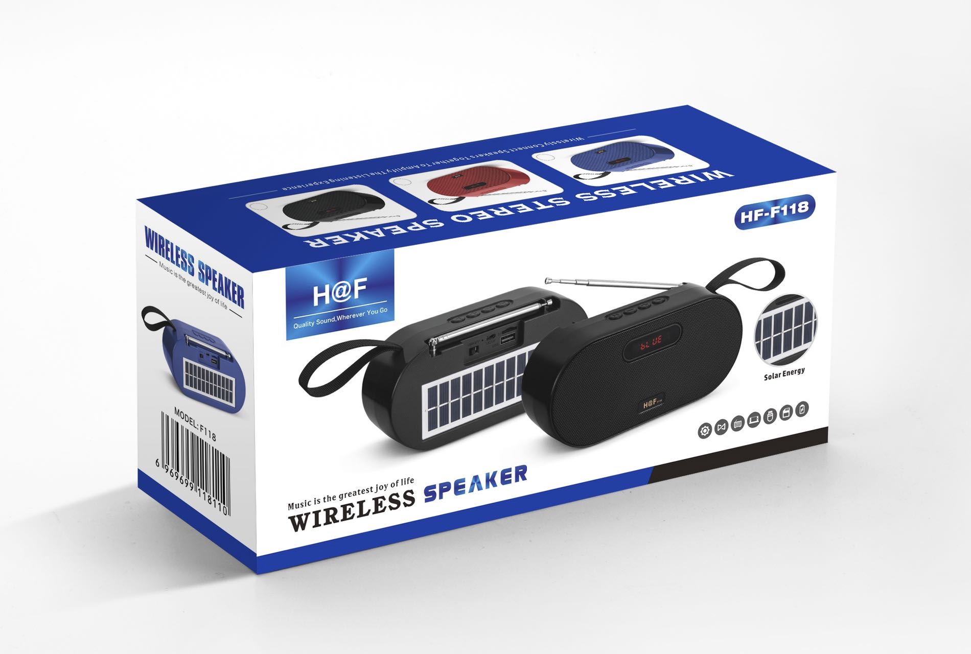 The manufacturer supplies the new HF-F118 display radio Bluetooth speaker and Bluetooth audio system, which are popular in Africa and South America detail image 4