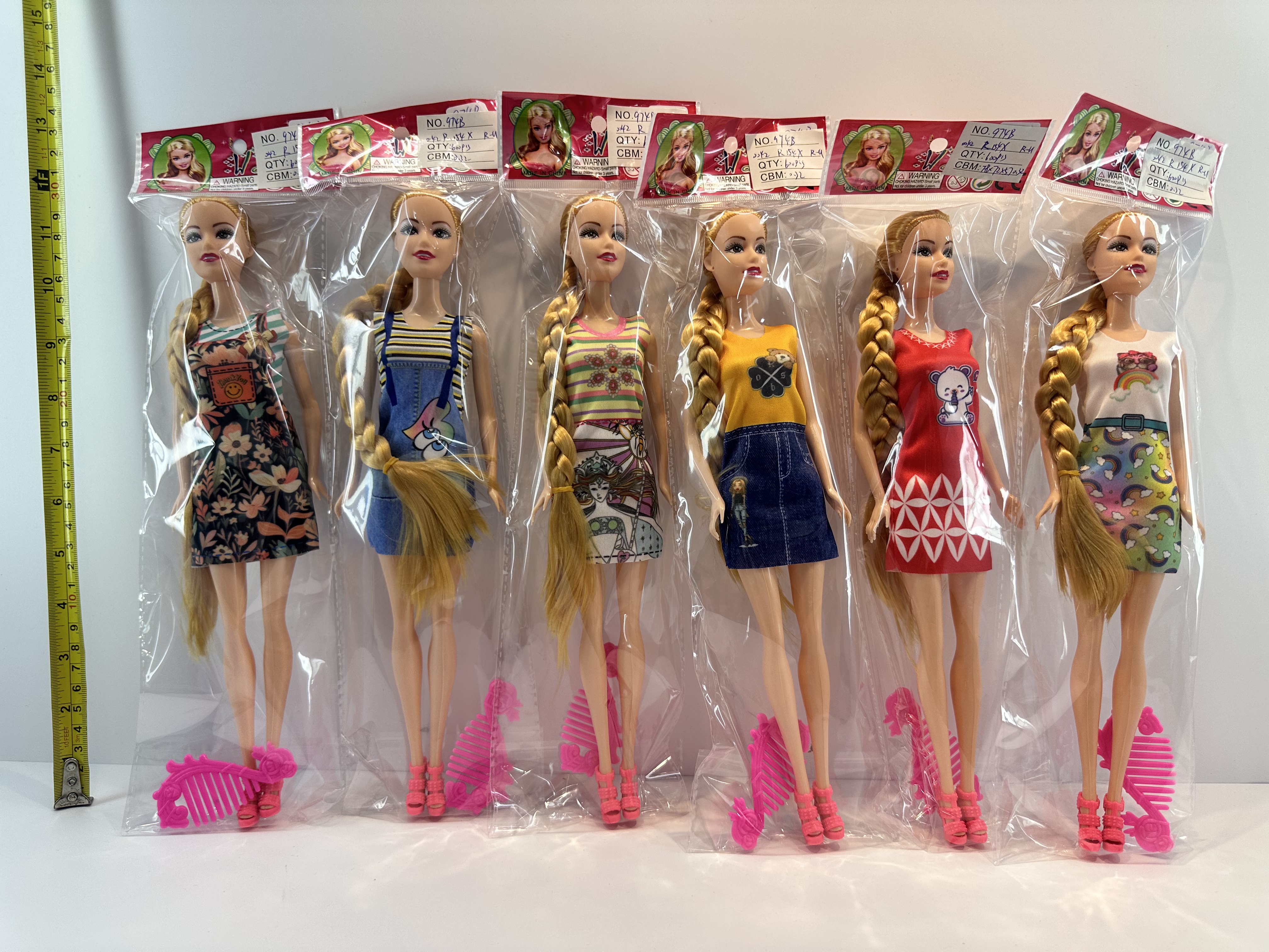 Toys in doll bags