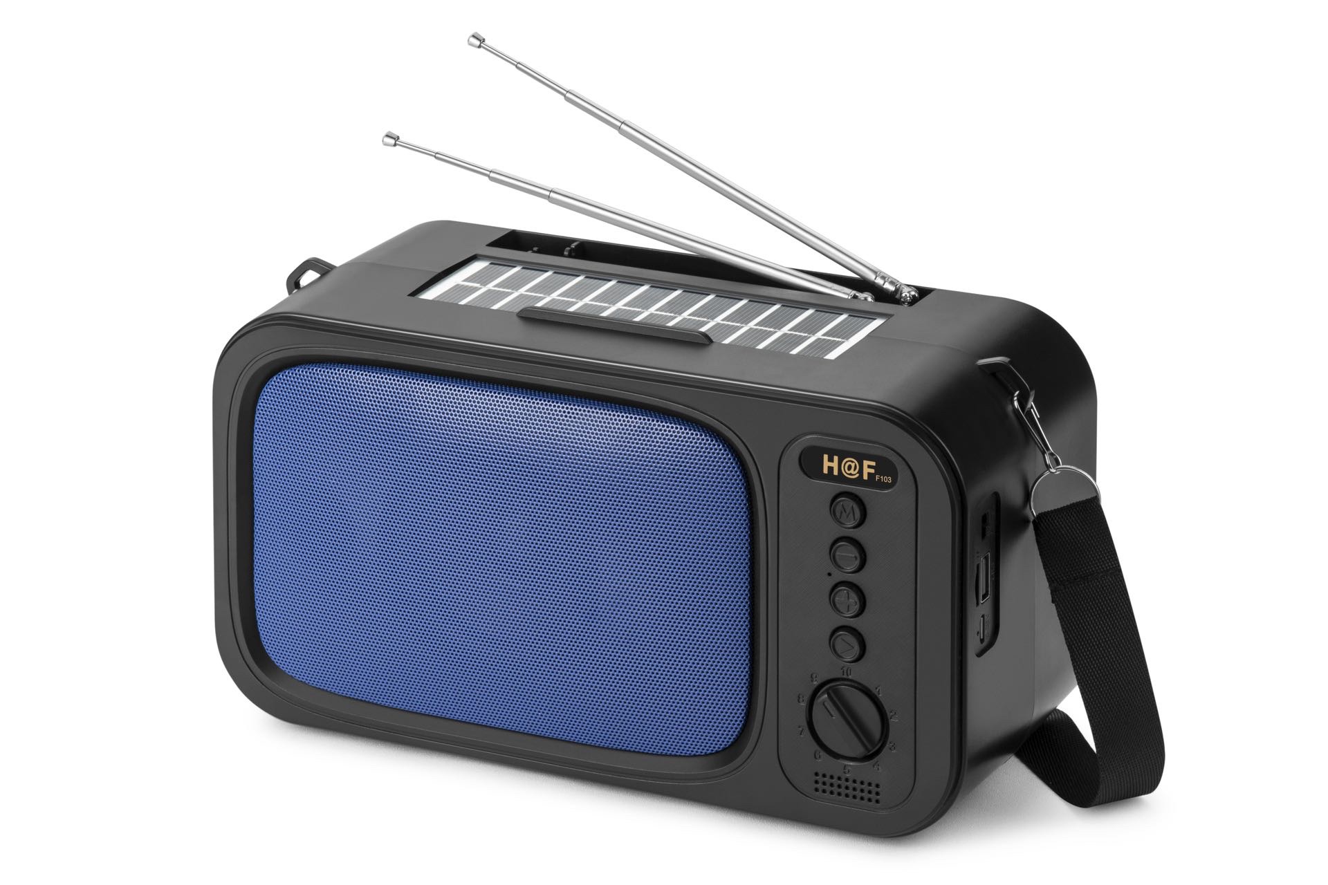 HF-F103(TV) Dual Solar dual antenna radio, a best-selling model in Africa and South America, Bluetooth speaker, Bluetooth audio system Specification image