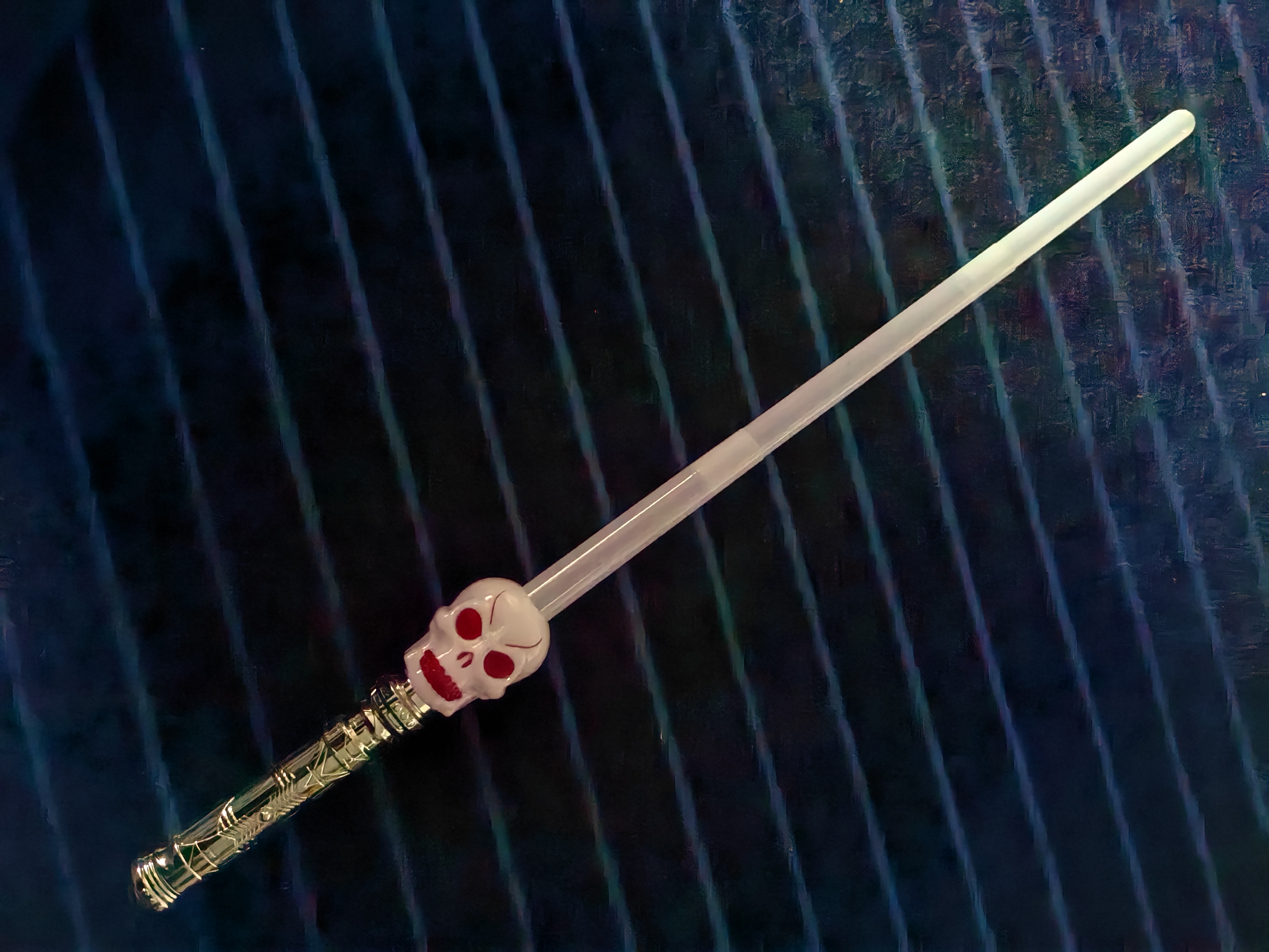 LED发光万圣节南瓜/鬼头棒 万圣节闪光棒 发光万圣节礼品白底实物图