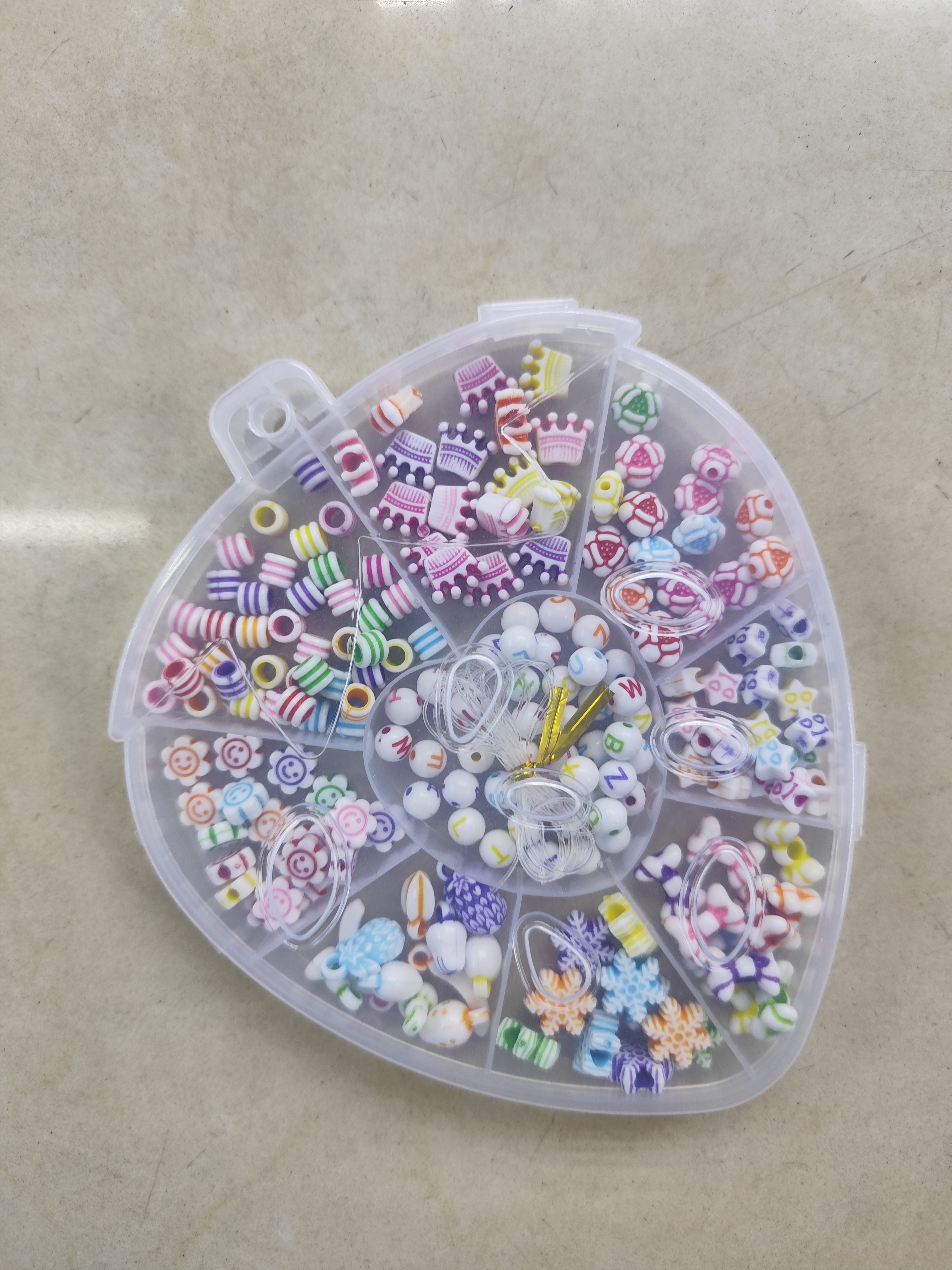 卡通造型水彩串珠/DIY智力串珠/草莓菠萝苹果梅花鱼