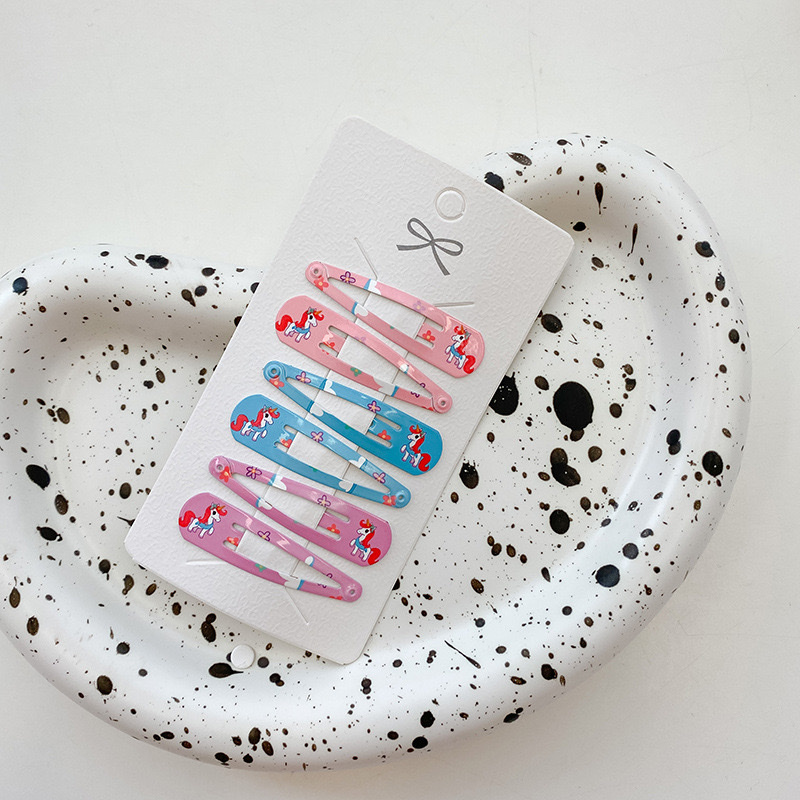 发夹印花bb夹 头饰发夹女孩头饰 可爱童真发夹详情图5