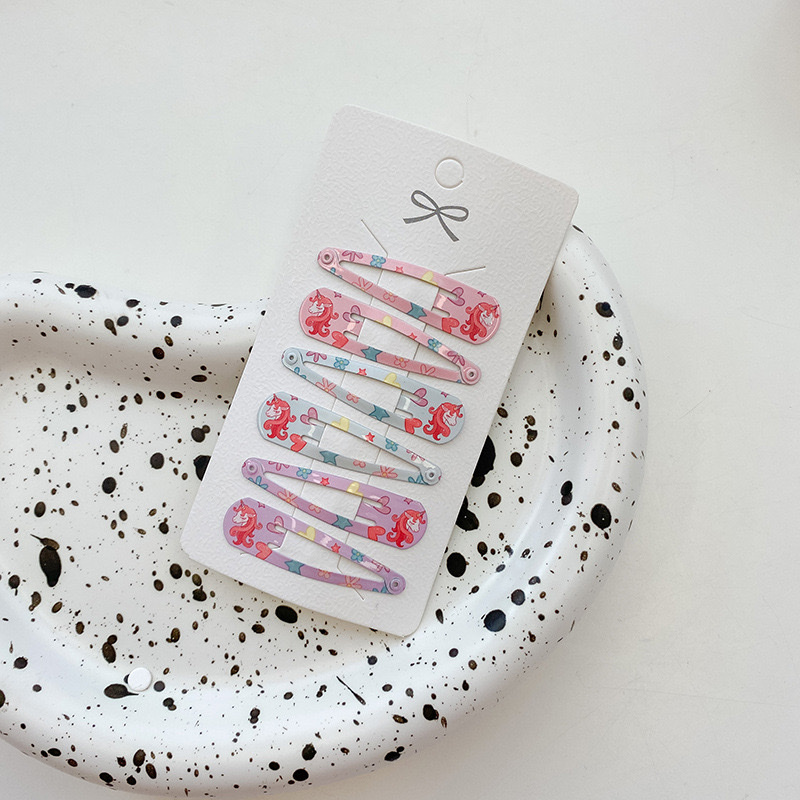 发夹印花bb夹 头饰发夹女孩头饰 可爱童真发夹详情图6